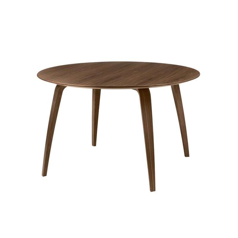 Table GUBI DINING ROUND Noyer GUBI