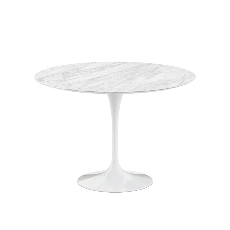 Table SAARINEN Ø 107 Marbre Statuarietto mat KNOLL