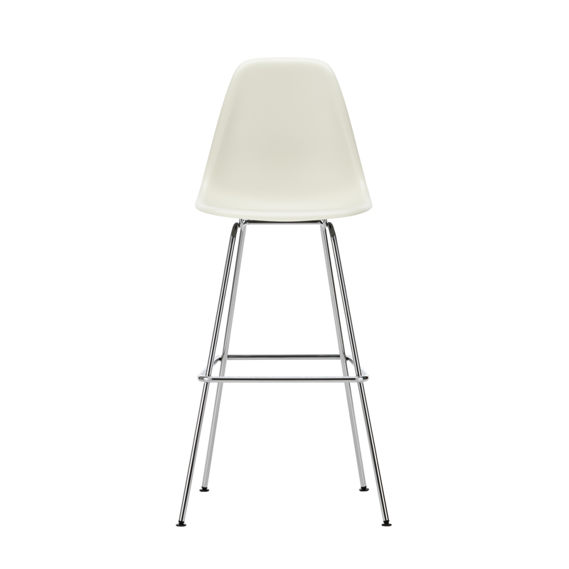 Tabouret haut EAMES PLASTIC STOOL High Gris galet RE VITRA