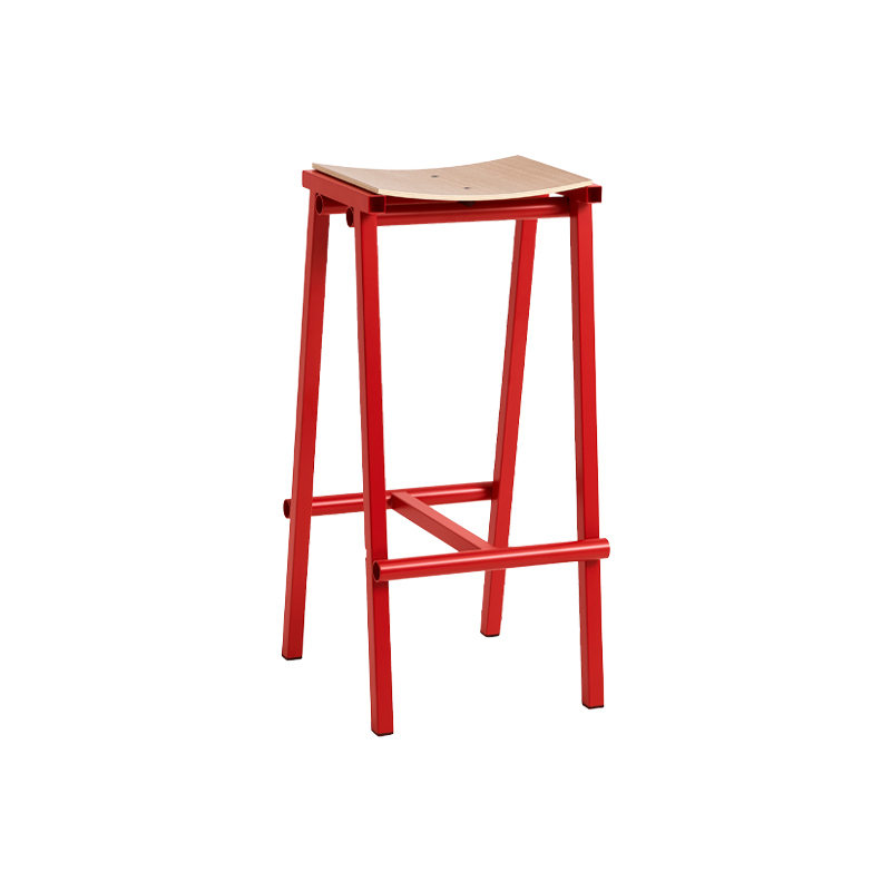 Tabouret haut TABURETE 8 H 75 Rouge vif  HAY