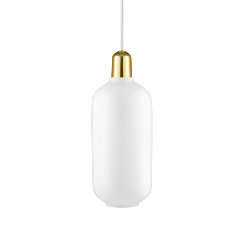 Suspension AMP laiton Large Blanc Normann Copenhagen