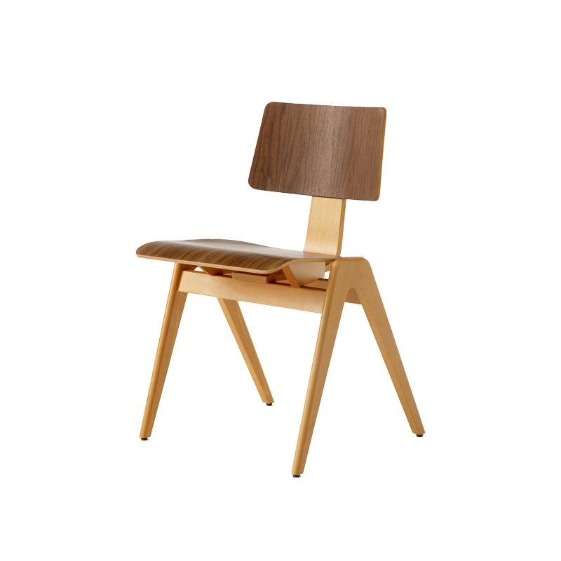 Chaise DAYSTAK RD1 Noyer/hêtre AND TRADITION