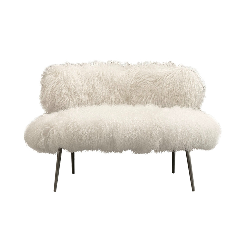 Fauteuil NEPAL MAMA Mongolia blanc BAXTER MADE IN ITALY
