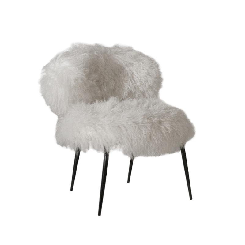 Fauteuil NEPAL Mongolia blanc BAXTER MADE IN ITALY