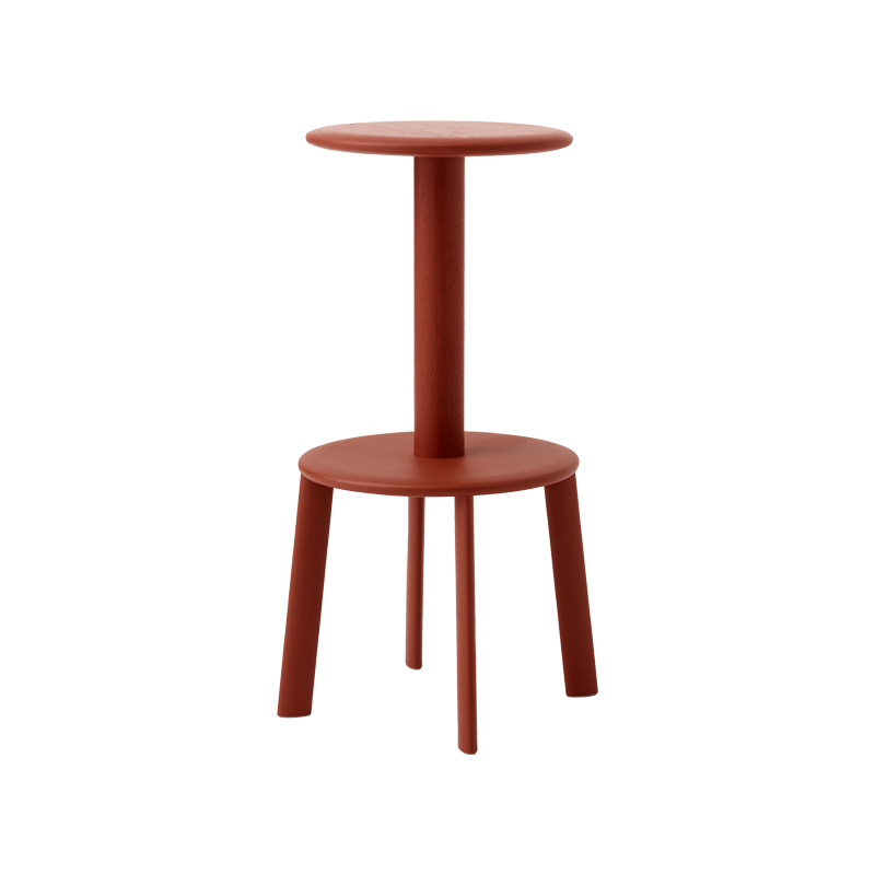 Tabouret haut MASSIF AV40 Rouge ambré AND TRADITION