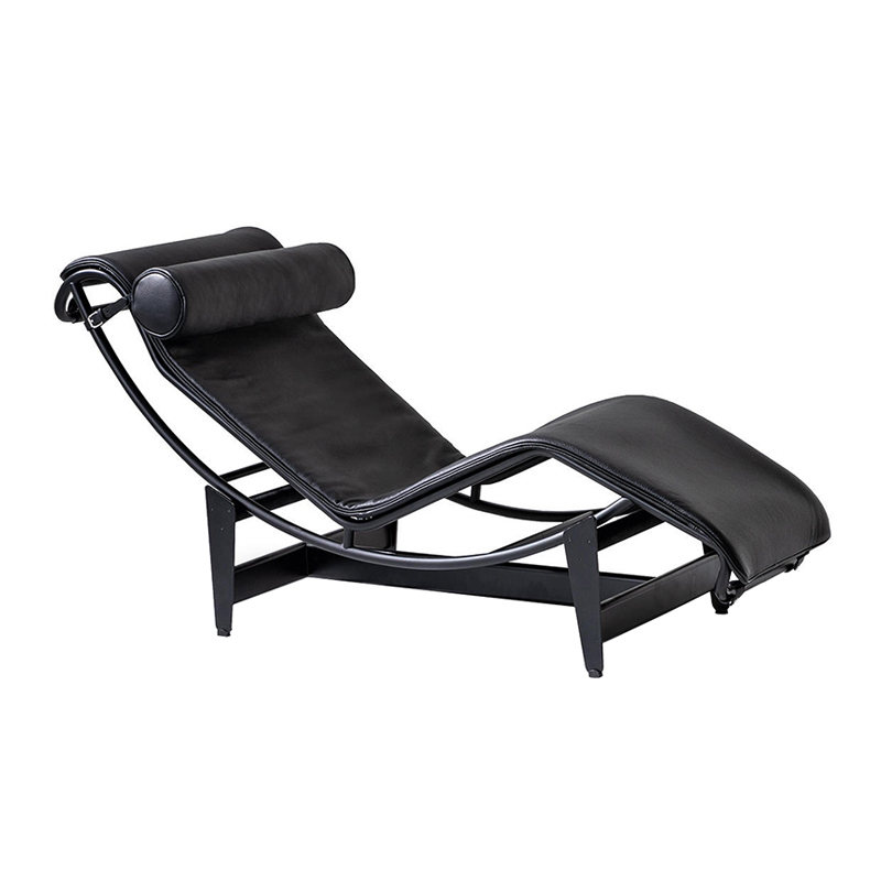 Fauteuil 4 Chaise Longue À Réglage Continu Noire Durable CASSINA