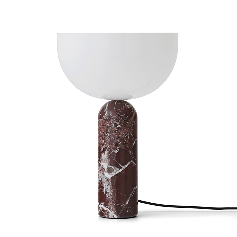 Lampe à poser KIZU Large Marbre Rosso Levanto NEW WORKS