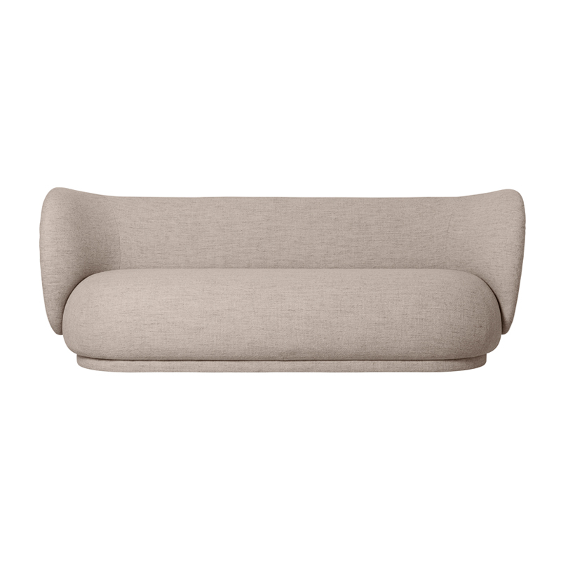 Canapé RICO 3 places Bouclé Sable FERM LIVING