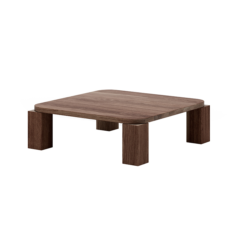 Table basse ATLAS 82x82 Chêne fumé NEW WORKS