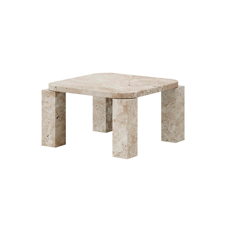 Table basse ATLAS MARBRE 60x60 Travertin NEW WORKS