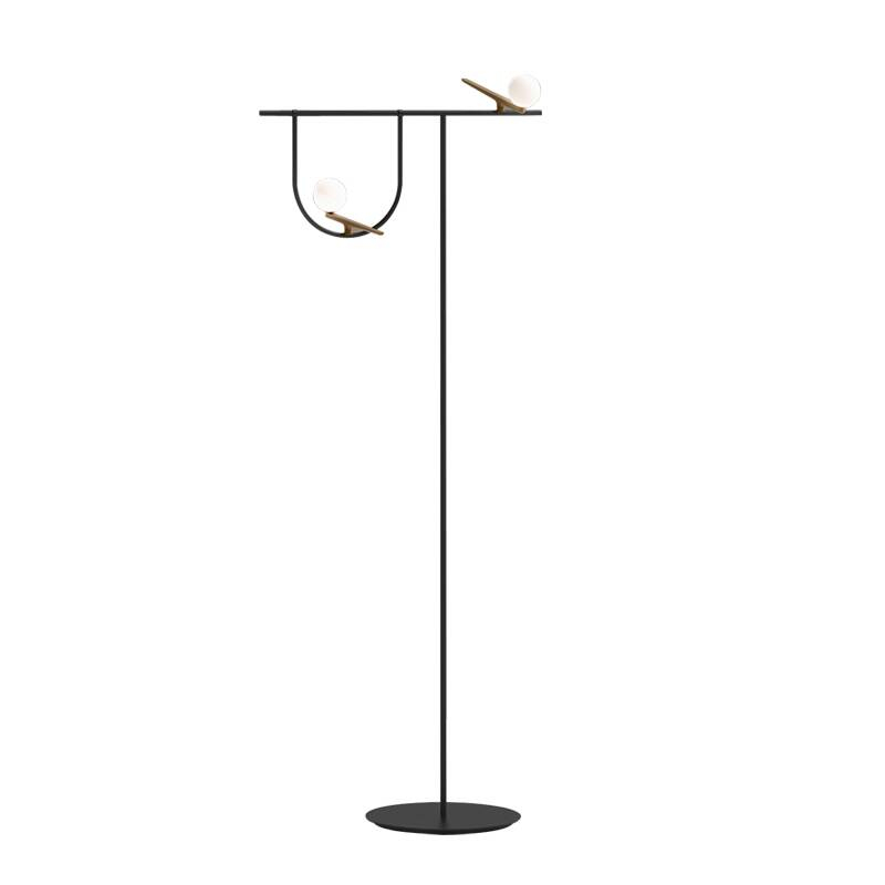 Lampadaire YANZI Laiton, noir ARTEMIDE