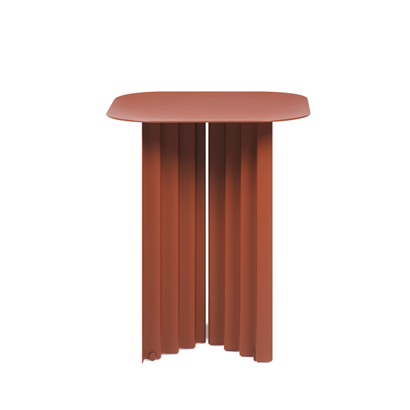 Table d'appoint guéridon PLEC small acier Terracotta RS BARCELONA