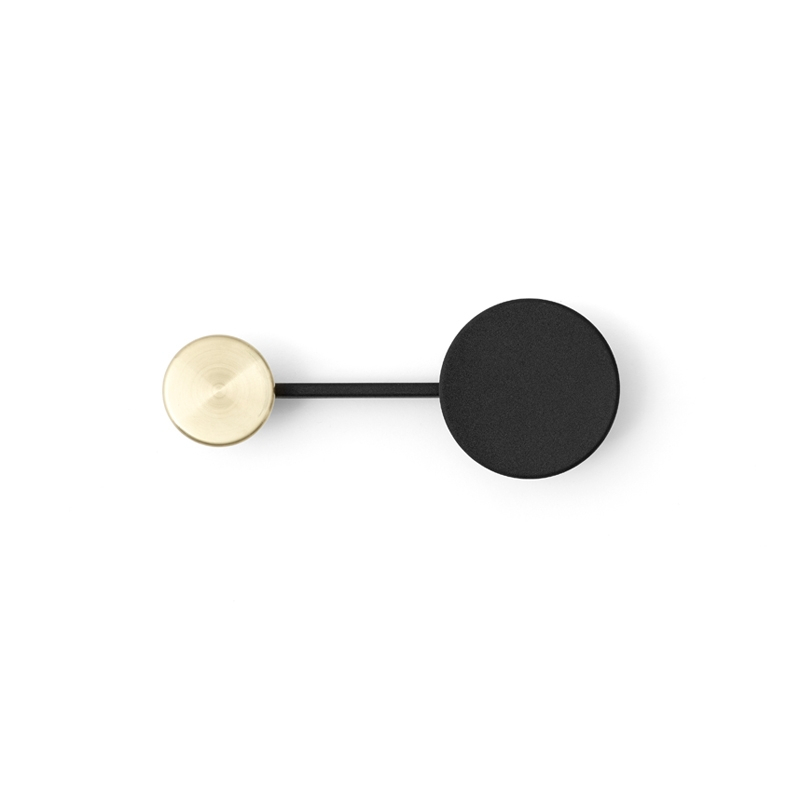 Porte-manteau Portemanteau AFTEROOM Small Laiton, noir AUDO COPENHAGEN