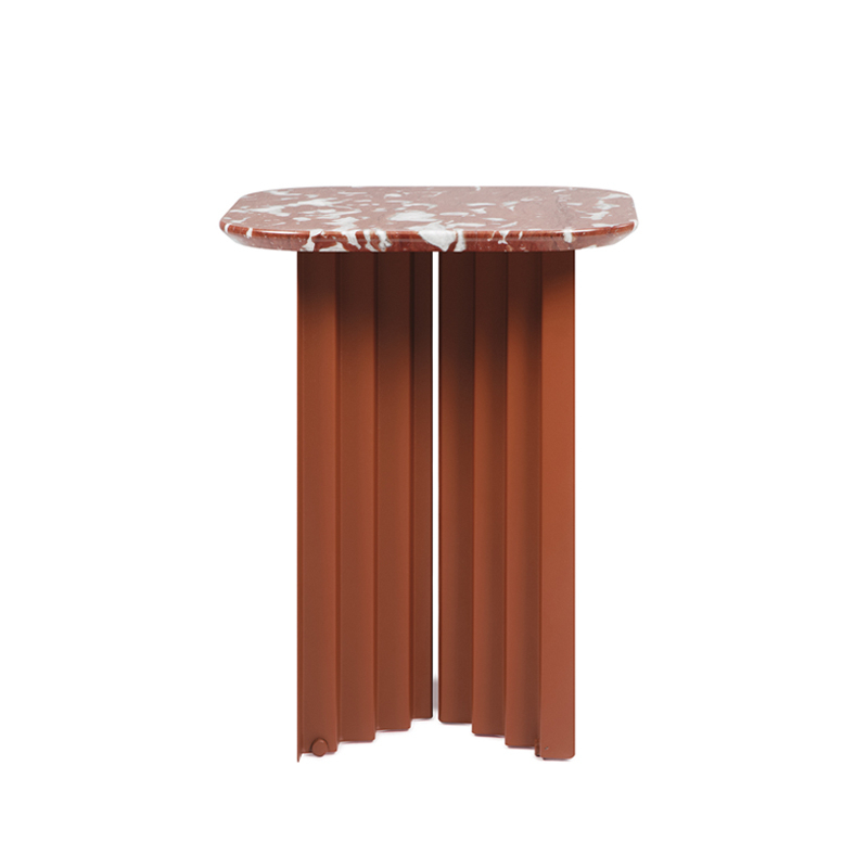 Table d'appoint guéridon PLEC small marbre Terracotta RS BARCELONA