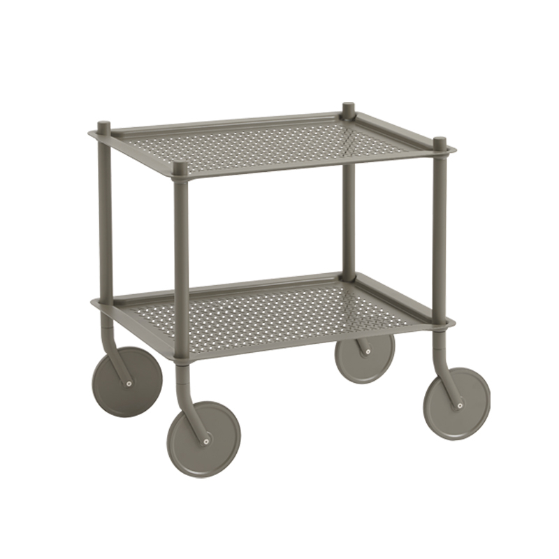 Desserte FLOW TROLLEY 2 niveaux Taupe MUUTO