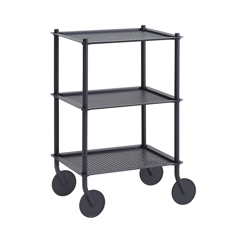 Desserte FLOW TROLLEY 3 niveaux Bleu-gris MUUTO