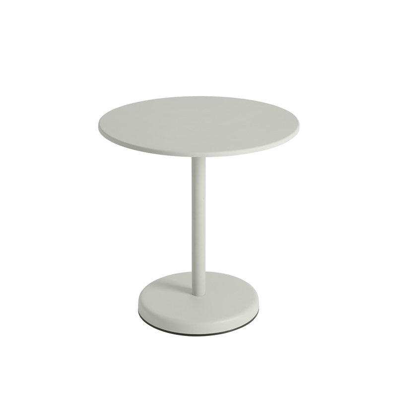 Table extérieur LINEAR STEEL CAFE Ø 70 Gris MUUTO