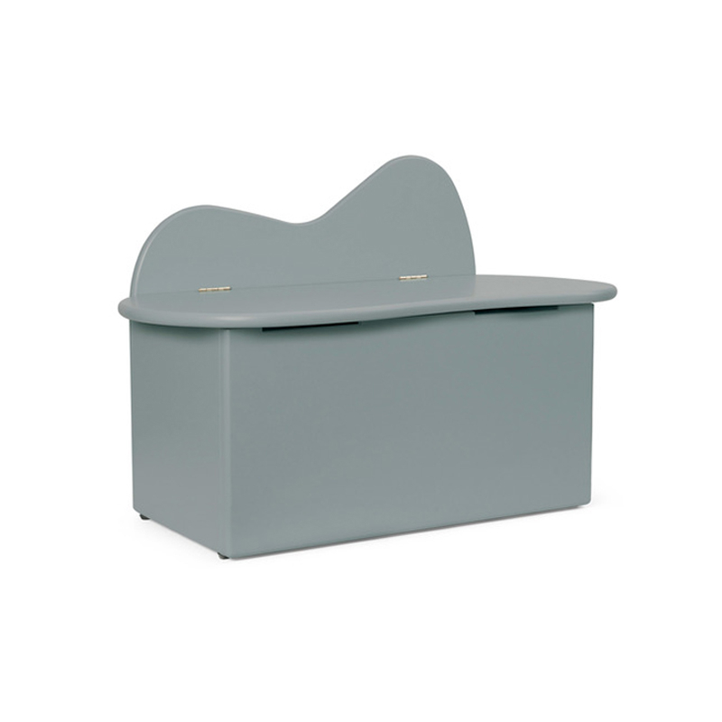 Rangement enfant Banc rangement SLOPE Bleu storm FERM LIVING