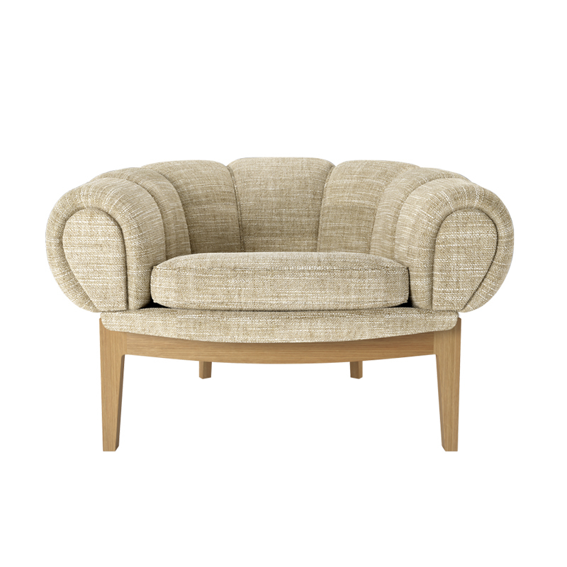 Fauteuil CROISSANT Tissu Smilla 002 GUBI