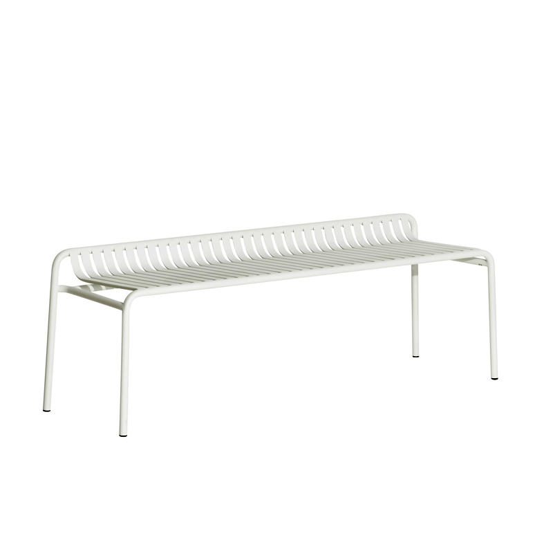 Banc extérieur WEEK-END sans dossier Blanc PETITE FRITURE