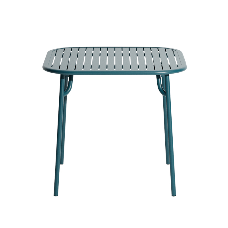 Table extérieur WEEK-END 85x85 Bleu océan PETITE FRITURE