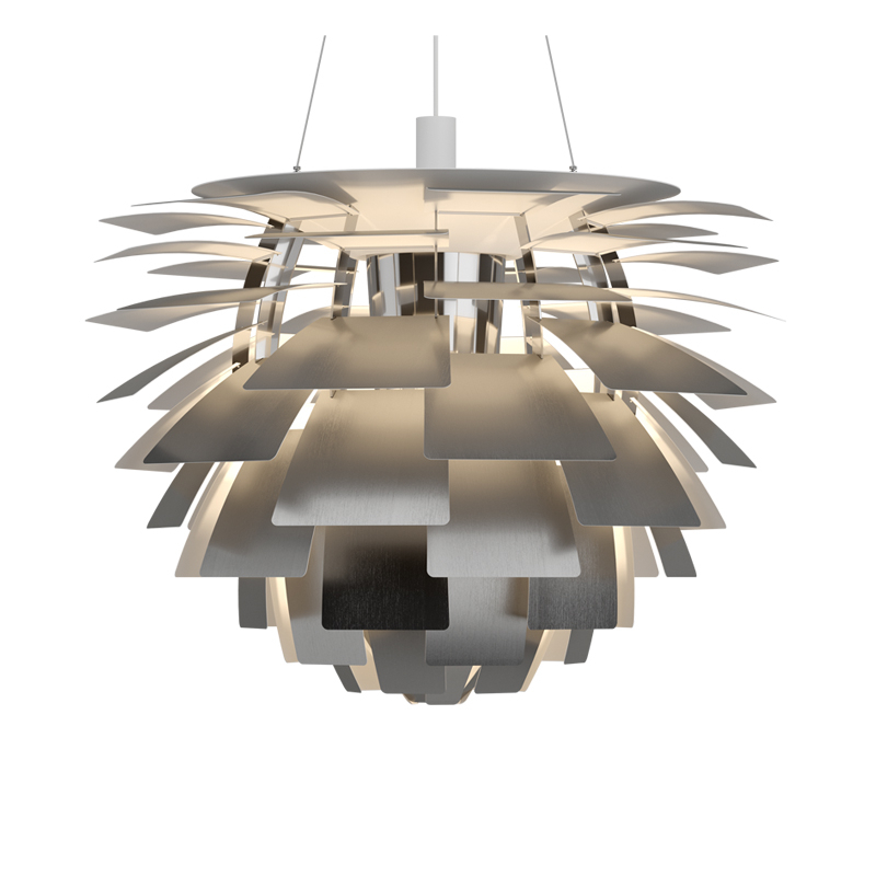 Suspension PH ARTICHOKE Ø84 Acier inox LOUIS POULSEN