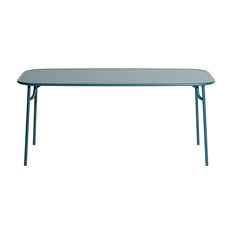 Table extérieur WEEK-END rectangulaire Bleu océan PETITE FRITURE
