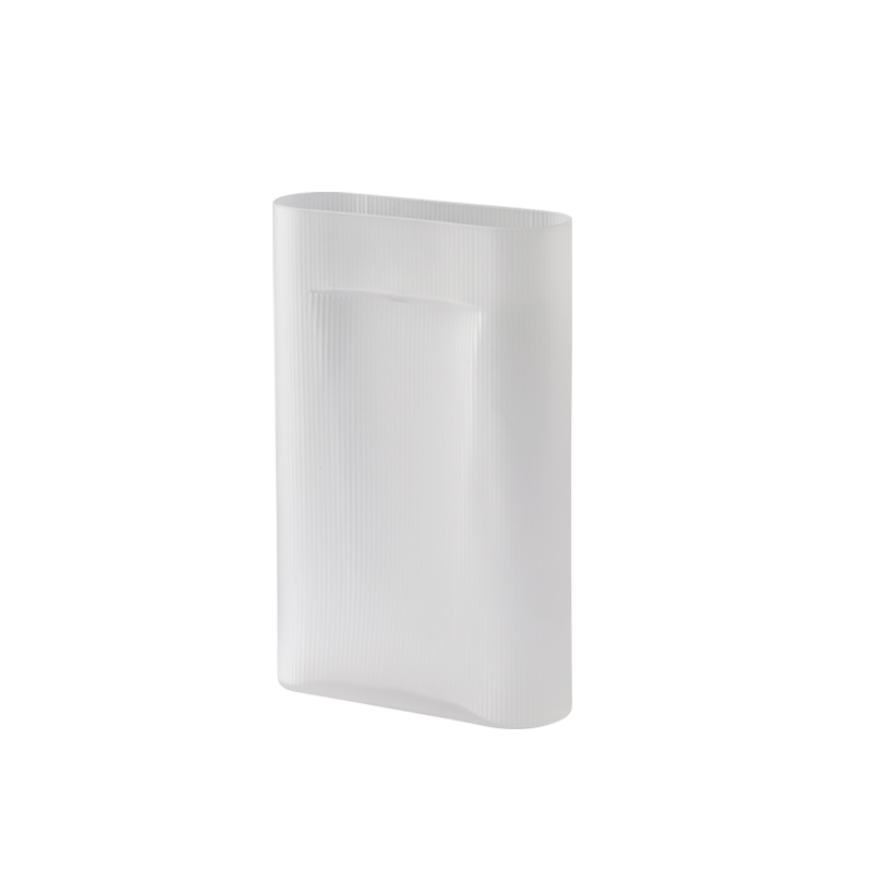 Vase VASE RIDGE Verre H 48 Blanc MUUTO