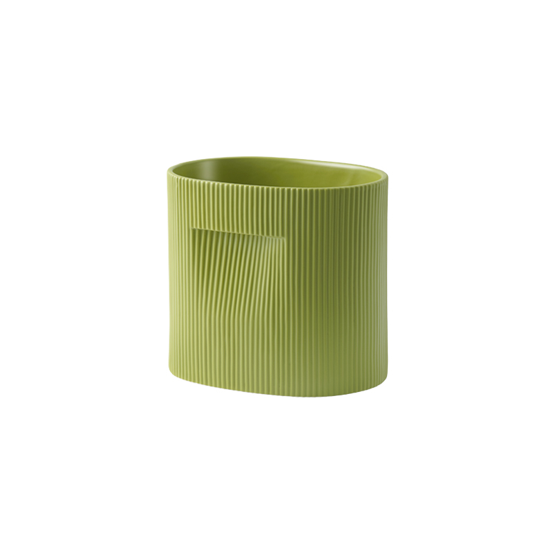 Vase Pot de fleurs RIDGE H 24 Vert mousse MUUTO