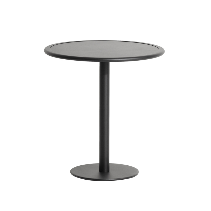 Table extérieur WEEK-END ronde Noir PETITE FRITURE
