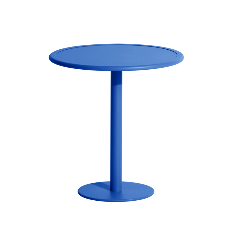 Table extérieur WEEK-END ronde Bleu PETITE FRITURE