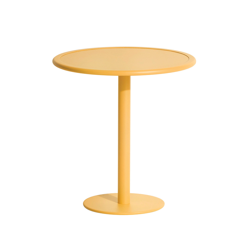 Table extérieur WEEK-END ronde Safran PETITE FRITURE