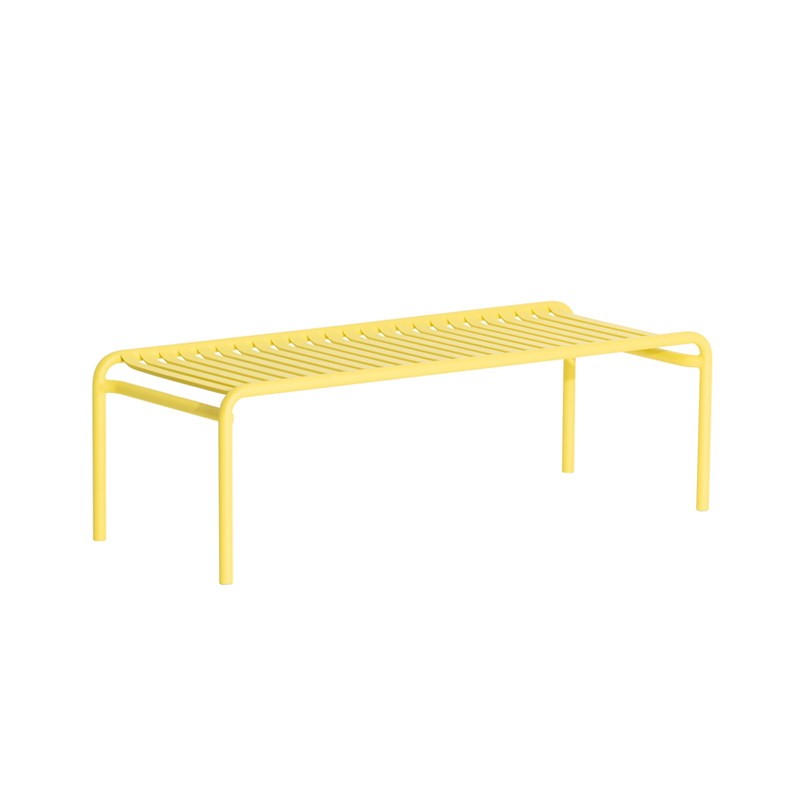Table basse extérieur WEEK-END large Jaune PETITE FRITURE