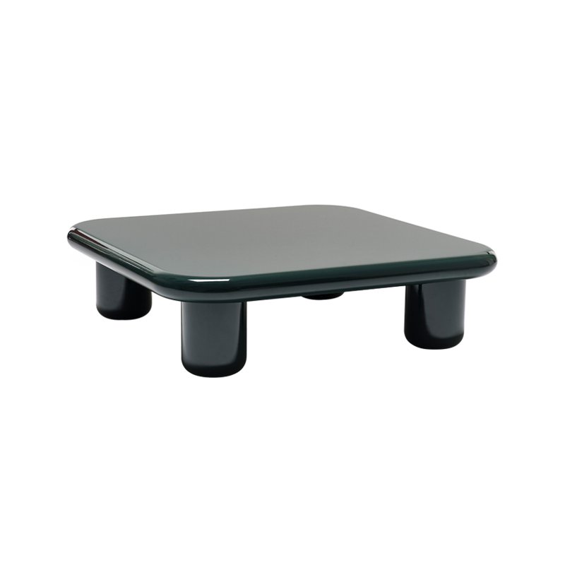 Table basse BILBAO 120x120 Vert noir laqué brillant MOGG