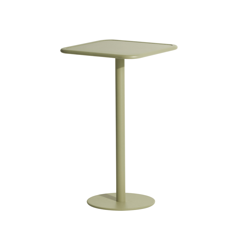 Table extérieur Mange-debout WEEK-END carré Vert jade PETITE FRITURE