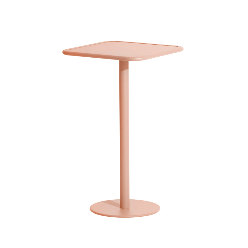 Table extérieur Mange-debout WEEK-END carré Rose PETITE FRITURE