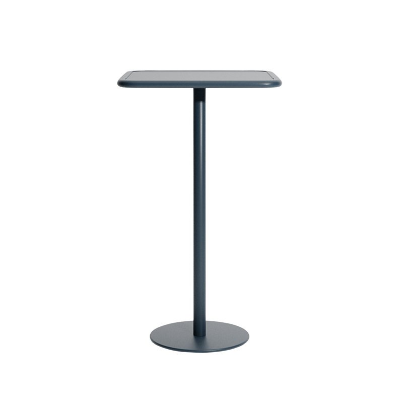 Table extérieur Mange-debout WEEK-END carré Gris bleu PETITE FRITURE