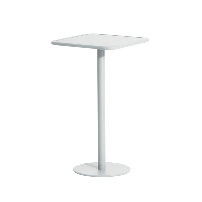 Table extérieur Mange-debout WEEK-END carré Gris perle PETITE FRITURE