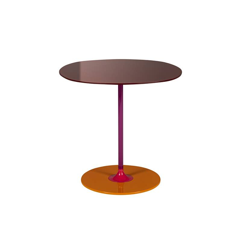 Table d'appoint guéridon THIERRY H 45 Bordeaux KARTELL