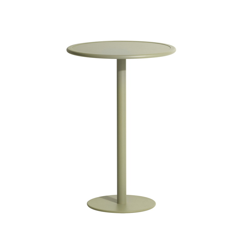 Table extérieur Mange-debout WEEK-END rond Vert jade PETITE FRITURE