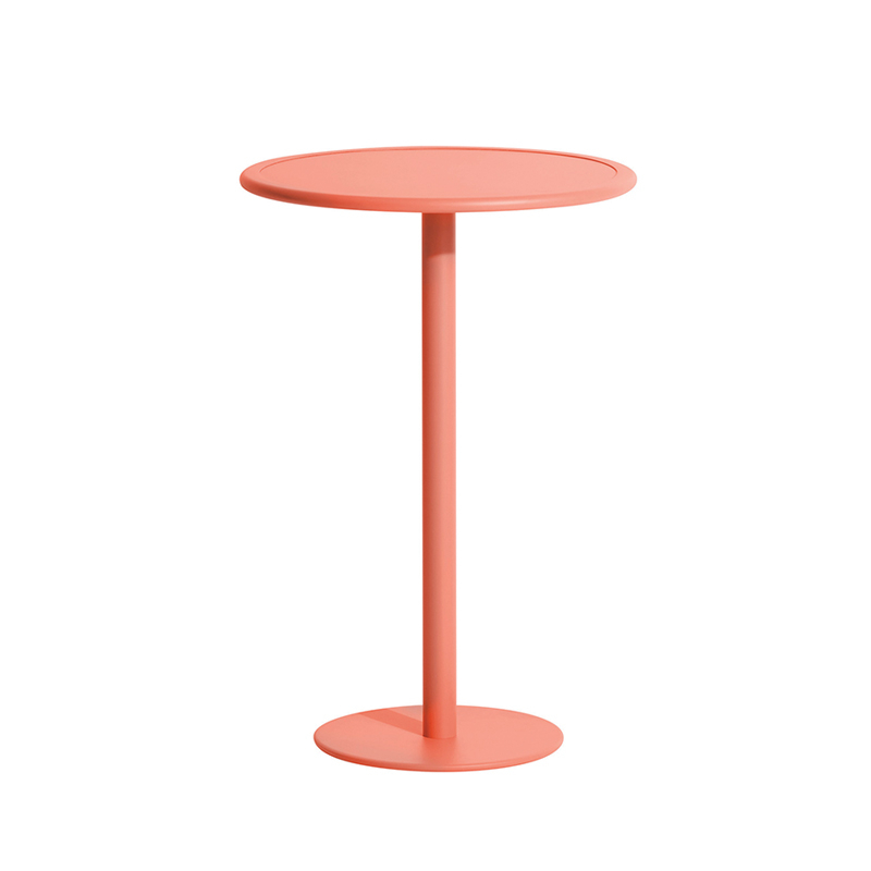 Table extérieur Mange-debout WEEK-END rond Corail PETITE FRITURE