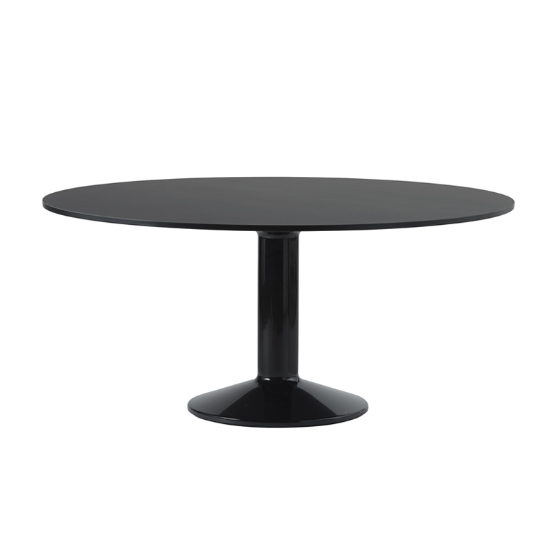 Table MIDST Ø 160 Lino noir/ noir MUUTO