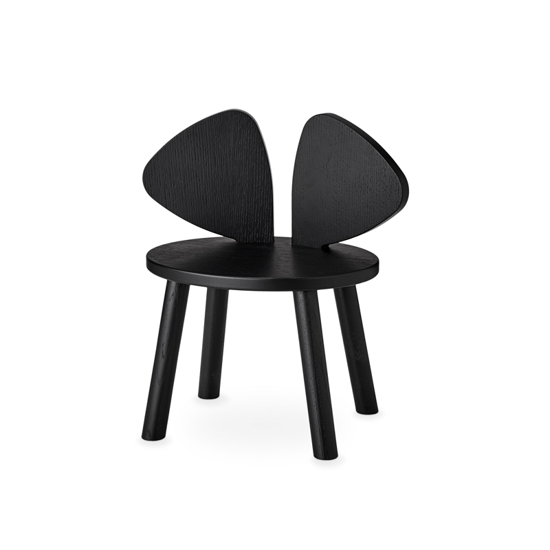 Siège enfant Chaise enfant MOUSE 2 à 5 ans Noir NOFRED