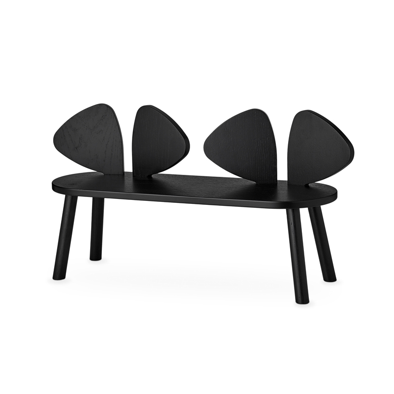 Siège enfant Banc enfant MOUSE 2 à 5 ans Noir NOFRED