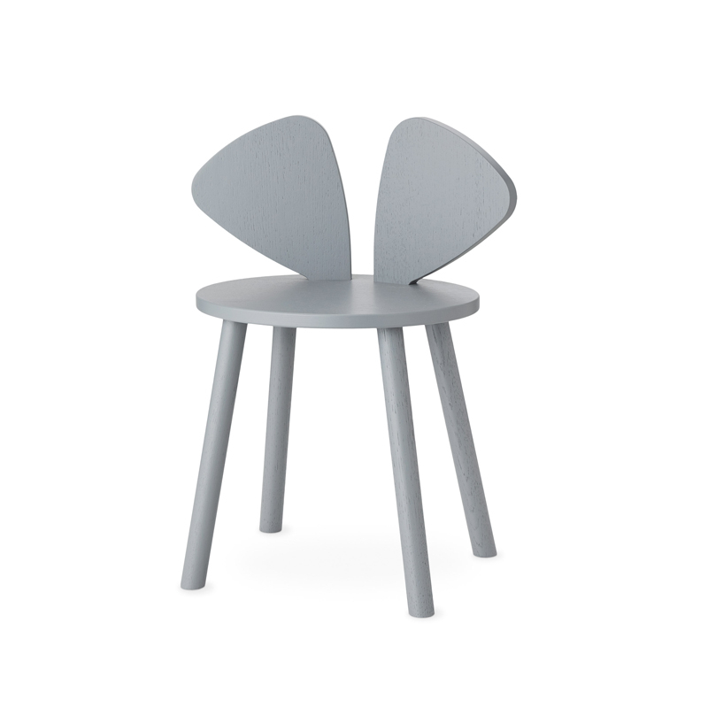 Siège enfant Chaise enfant MOUSE 6 à 10 ans Gris NOFRED