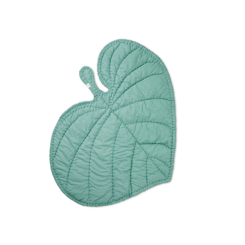 Textile enfant Tapis de jeu LEAF BLANKET Menthe NOFRED