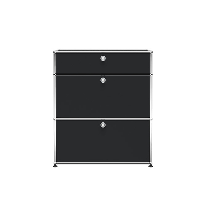 Meuble de rangement USM HALLER M25 Noir graphite USM HALLER