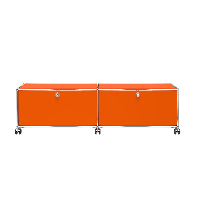Meuble de rangement USM HALLER M61 Orange pur USM HALLER