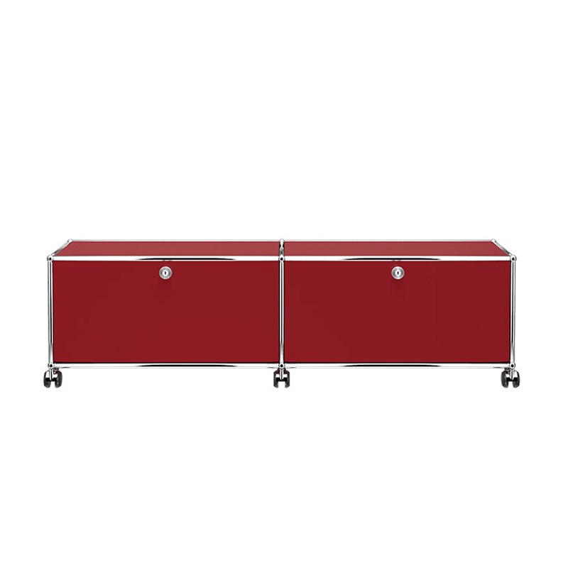 Meuble de rangement USM HALLER M61 Rouge rubis USM USM HALLER