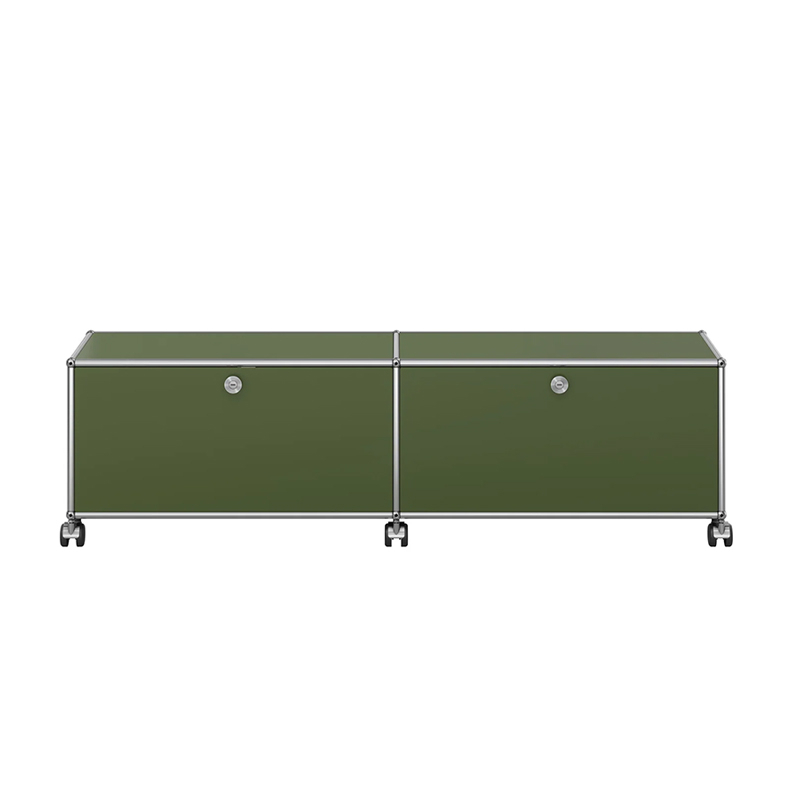 Meuble de rangement USM HALLER M61 Vert olive USM HALLER
